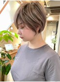大人ショートヘア/ハイライトカラー/イルミナカラー[国分寺]