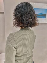フェンヘアーアイス 中目黒(Fen.hair ici)&nbsp;20代30代大人可愛いボブパーマグレージュハイライト前髪パーマ