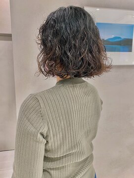 フェンヘアーアイス 中目黒(Fen.hair ici) 20代30代大人可愛いボブパーマグレージュハイライト前髪パーマ