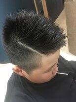 ヘアサロンアンドヘアメイクディー(hair salon hair make D)&nbsp;仙台D　キッズベリーショート×短髪×サイドフェードstyle