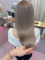 ロンド レア 天神大名店(Lond Le’a) ミルクティーベージュダブルカラーインナーカラーケアブリーチ