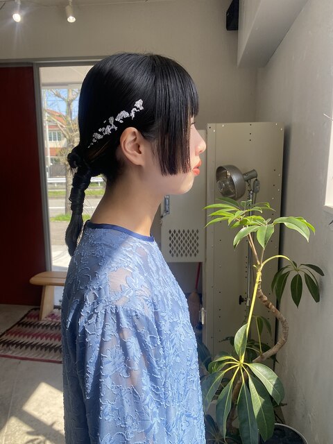 タイトヘアアレンジ