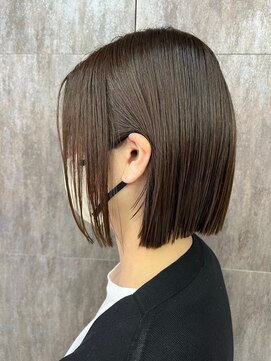 ミック ヘアアンドメイク アップ 駒込店(miq Hair&Make up) こなれぱつっとボブ