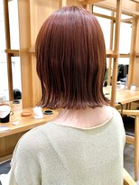 セイドット リー(Say. Ree)&nbsp;say.切りっぱなしボブ外ハネボブミルクティーベージュ表参道原宿