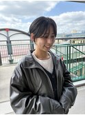 【ブリーチ/パーマ/ショート/ショート】