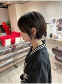 大人ショートボブ丸みショートカットマッシュショート前髪あり