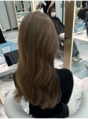 ミディアムヘア暗めカラー/デザインカラー/フェイスフレーミング