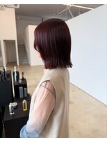 ビーヒアナウ N゜03 金沢駅西店(BE HERE NOW)&nbsp;ブリーチなし/ラベンダーピンク/ボブ/フェイスレイヤー