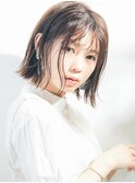 【 December】やわらか夏ヘア☆シースルーボブ
