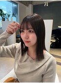 オリーブベージュ/髪質改善/髪質改善ストレート/ミディアムヘア