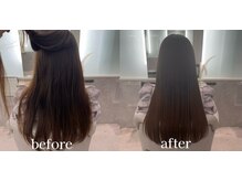 ぺたんこにならないストレート根元の立ち上がりを残す独自技術