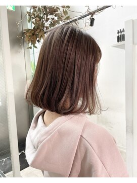 シェリ ヘアデザイン(CHERIE hair design) 大人なボブヘア×ハイライトブラウンベージュ◎