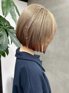 アンバー(UMBER) 京都西院/ベージュカラー ブリーチ 髪質改善 裾カラー