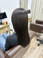 エルズ 大宮店(ailes)&nbsp;艶髪カラー×ストレートロング[大宮/大宮カラー/艶髪/質感設計]