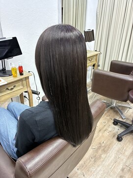 エルズ 大宮店(ailes) 艶髪カラー×ストレートロング[大宮/大宮カラー/艶髪/質感設計]