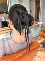 ルポヘアー(Repos Hair) カチモリリボン!アレンジヘアもおまかせください!
