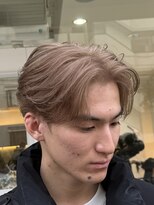 タイドヘア 茨木店(TIDE HAIR)&nbsp;ブロンドセンターパート