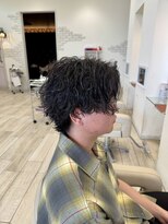 ロンド ラマ 岐阜(Lond bla-ma)&nbsp;センターパート×ツイストスパイラル【Lond伊藤メンズ】