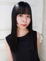 オーオ シカシカ(OOO YY)&nbsp;モードでナチュラルな黒髪ロングヘア/大人気トリートメント