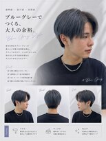 ナノヘアー(nano hair)&nbsp;ブルーグレーxメンズスタイル