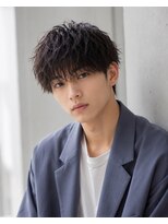 MEN's Baguz MEN'Sカット/ MEN'Sパーマ/ MEN'Sカラー 韓国マッシュ×無造作ウェーブ束感ニュアンスパーマレイヤー