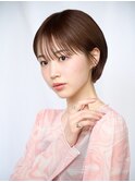 大人可愛い20代30代40代レイヤーボブ大人前髪透明感カラー