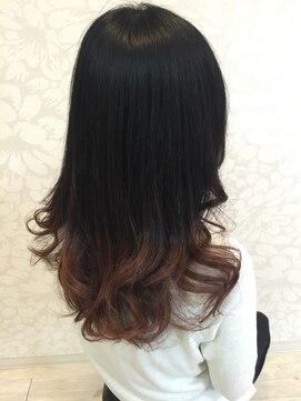 プルクラ ヘアー アート(Plcra hair art) ブラウン系のグラデーションカラー