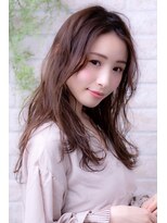 エルデ ナインズ ヘアー スタンド 川口店(elde 9's HAIR STAND)&nbsp;シルキーチョコレート＆プリカールの大人ガーリーモードヘア