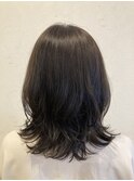 20代30代40代外ハネソフトウルフひし形ツヤトップくびれレイヤー