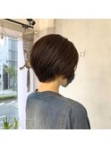 ドライヤーで収まる丸みスッキリショート