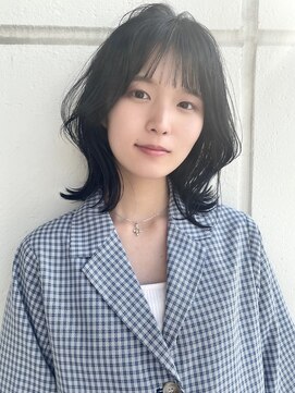 アイヴィ 表参道(IVY) くびれロブ×地毛風グレージュ