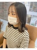 【li'a】くすみベージュ × デザインカラー