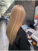 髪質改善トリートメントでサラ艶ハイトーン☆【戸田雅子】
