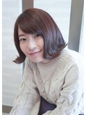 外ハネボブ×ハイライト×ピンク
