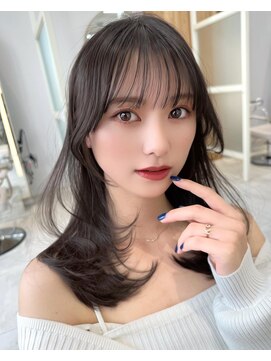 アフロートリノ(AFLOAT Leino) ワンカールヘア　レイヤーカット　サイドバング　韓国ヘア