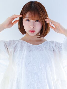 ガリカ(Gallica kinshicho) 【haruka】きれいにおさまる内巻きボブ x ナチュラルブラウン