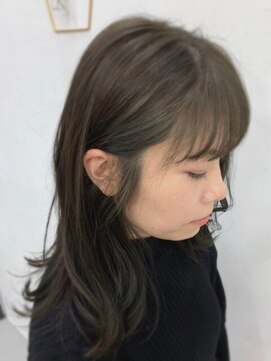 ヘアサロン ハダル(hair salon HADAR) カーキグレージュ☆透明感カラー☆暗髪デザイン
