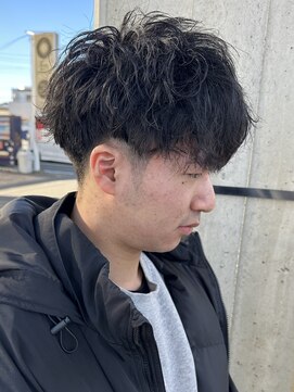 ニアウ 太田店(Niau) ツイストスパイラルパーマメンズマッシュショートマッシュ太田