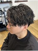 ツイストスパイラル波巻きパーマツイストパーマメンズマッシュ