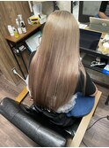 【ピンク残留からラテミルクティーカラーへ】before afterあり