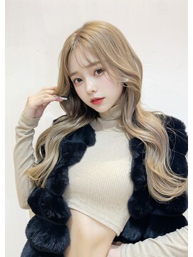 オリジンズヘアーセカンド 守谷店(Origins hair 2nd) 韓国風ヨシンモリ×ミルクティー系ベージュカラー×BYKARTE TR