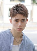 爽やかアップバングショート短髪刈り上げツーブロック