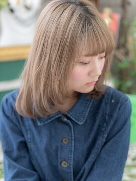 カバーヘア ブリス 川口(COVER HAIR bliss) ★ブロンドカラー小顔顔周りレイヤーワンカール10代20代30代★10