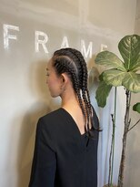 フレーム なんば店(FRAME) ▽外国人風編み込み