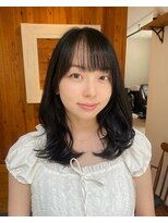 ガーランド (Garland)&nbsp;大人かわいい艶髪カラー顔まわりレイヤー小顔シースルーバング