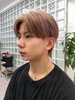 サンクプロジェクト(cinq PROJECT) メンズミルクティーベージュコンマヘアアッシュグレージュカラー