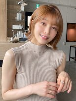 前髪 ネビージュ ボブルフ 黒髪 ワンレン 小顔 "