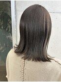 オリーブベージュ大人可愛い透明感立体感×エアストレート