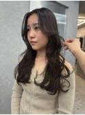 博多/韓国ヘア/前髪顔周りカット/レイヤーロング/センター分け