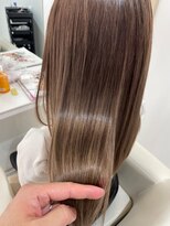 コワフェル ド エクセル 白楽店(la coiffure de excel)&nbsp;ブラウンベージュカラー